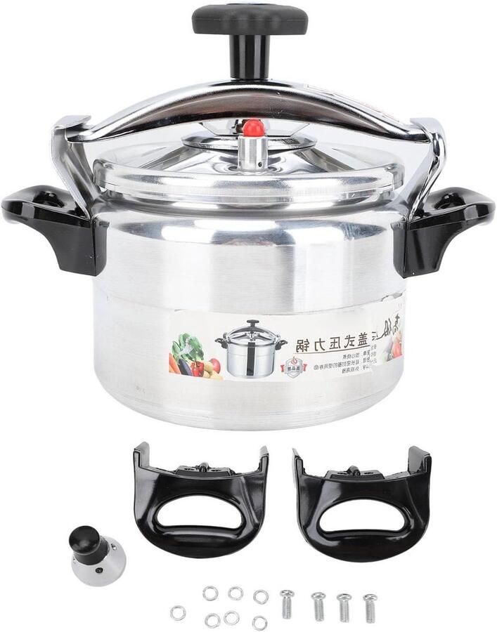 Snelkookpan Aluminium Drukkoker Pan Snel Koken Verdikt Materiaal 3 Liter Zilver