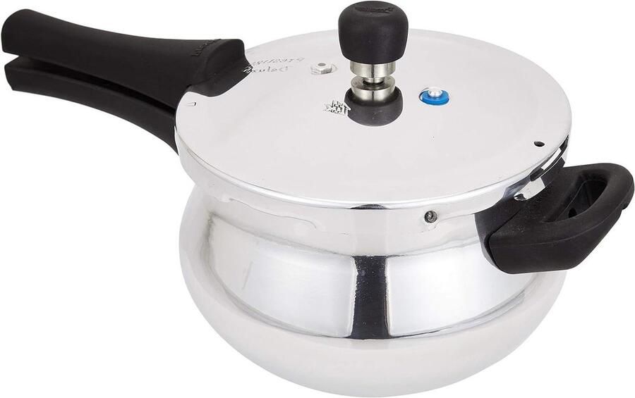 Snelkookpan Aluminium Drukpan Inductie Snel Koken Veiligheidsindicator 33 Liter Zilver
