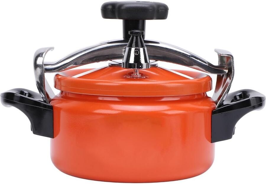 Snelkookpan Aluminium Drukpan Keuken Snel Koken Eenvoudig Openen Sluiten 3 Liter Capaciteit Oranje