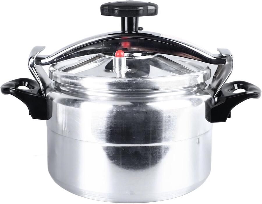 Snelkookpan Aluminium Drukpan Keuken Snel Koken Grote Capaciteit 5 Liter Zwart
