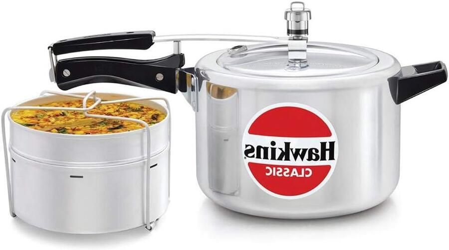 Snelkookpan Aluminium Drukpan Koken Sneller Koken Met Separator 5 Liter Metaal