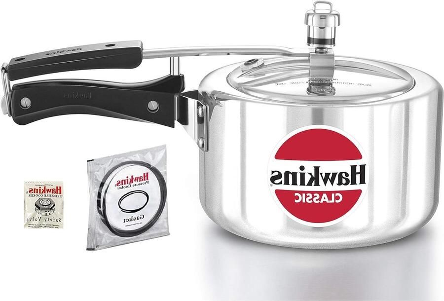 Snelkookpan Aluminium Drukpan Kookpan Snel Koken Extra Veiligheidsklep 3 Liter Zilver