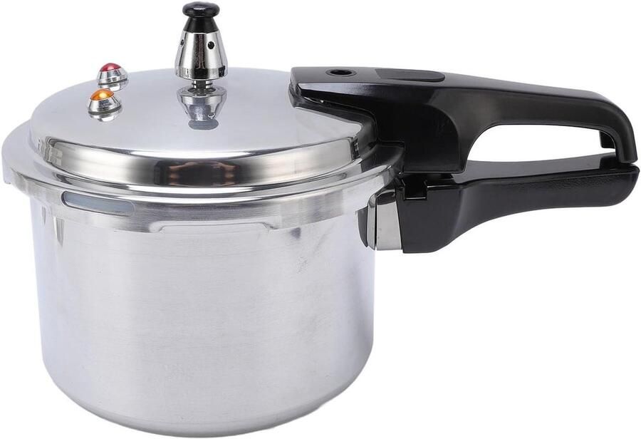 Snelkookpan Aluminiumlegering Drukpan Kookpot Snel Maaltijden Bereiden Veiligheidsventiel 8Qt Grijs