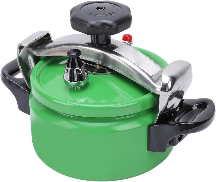 Snelkookpan Aluminiumlegering Drukpan Multi-fornuis Snel Koken Dubbele Bodem 3L Groente