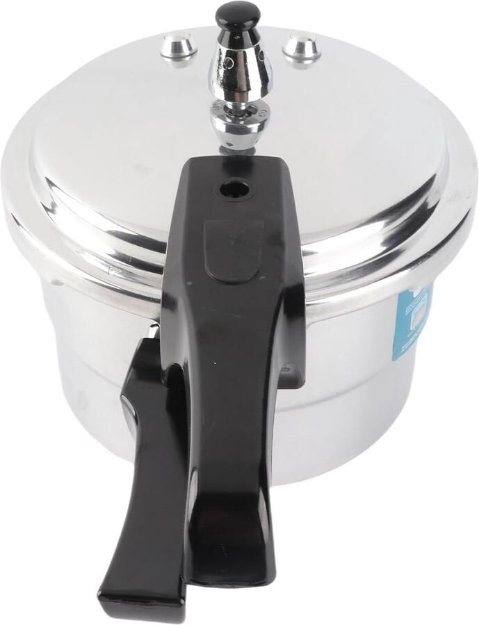 Snelkookpan Aluminiumlegering Drukpot Kookpan Snel Koken Explosieveilig Ontwerp 4 Liter Zilver