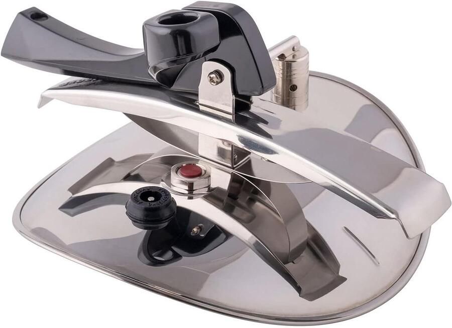 Snelkookpan Deksel Reserveonderdeel Veilig Koken Met Ventiel 22 cm Diameter Roestvrij Staal