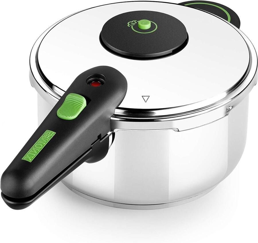 Snelkookpan Drukkoker Gezond Koken Triple Veiligheidssysteem 4 Liter Zilver