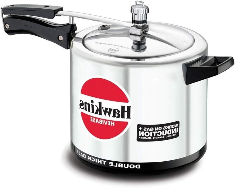 Snelkookpan Drukkoker Inductie Grote Maaltijden Bereiden Dubbele Dikke Bodem 65 Liter Zilver