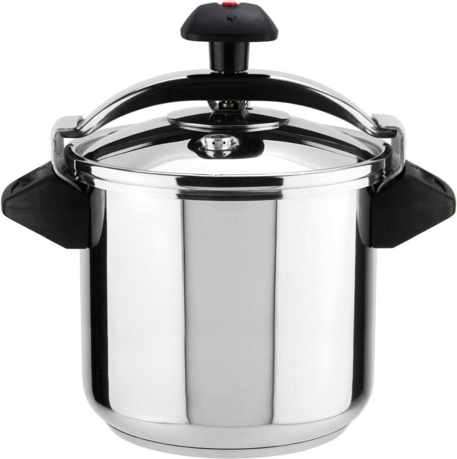 Snelkookpan Drukkoker Pan Gezond Koken 3 Veiligheidsmechanismen 25 cm Metallic