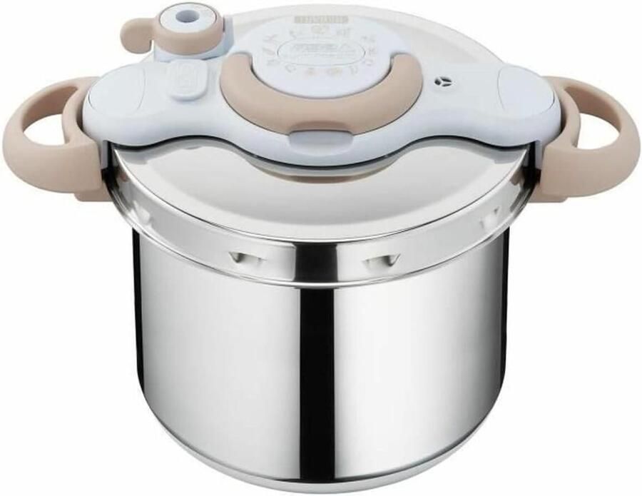 Snelkookpan Drukkoker Snel Koken Eén Hand Bediening 9 Liter Zilver