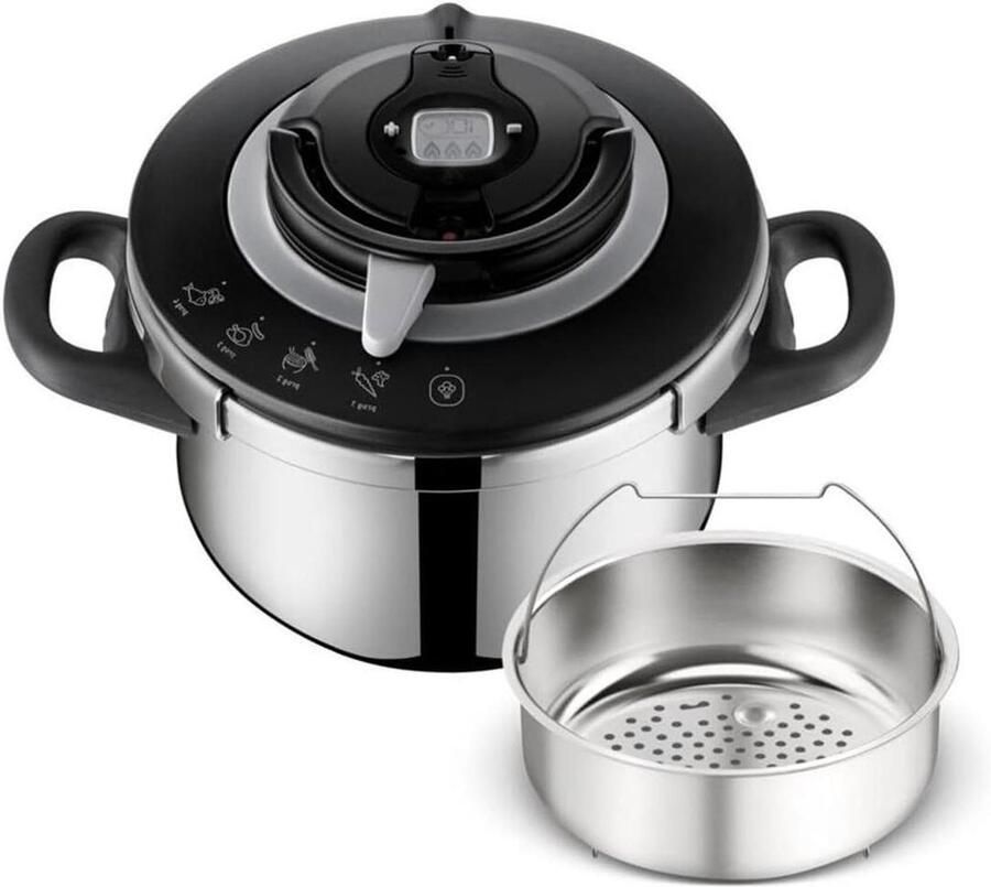 Snelkookpan Drukkoker Snel Koken Eenvoudig Deksel 4.5 Liter Roestvrij Staal