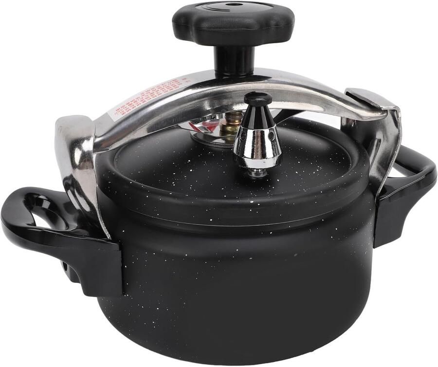 Snelkookpan Drukkoker Snel Koken Explosieveilig Ontwerp 2 Liter Zwart
