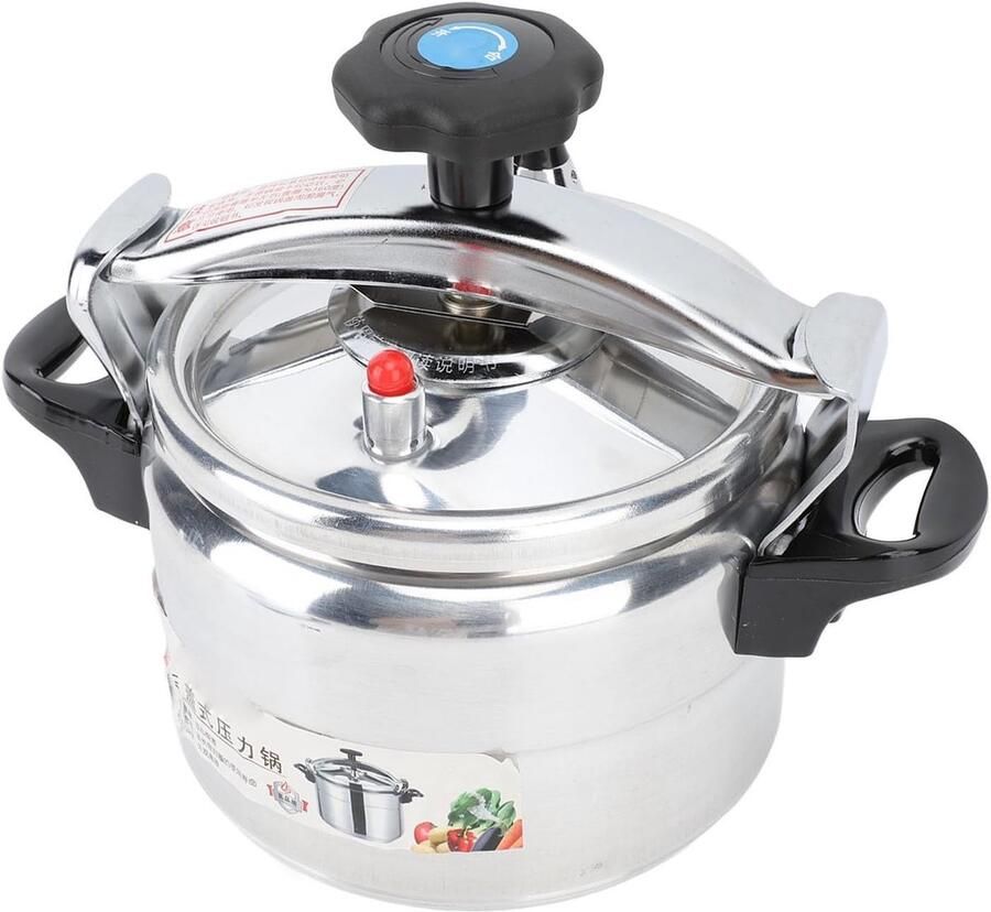 Snelkookpan Drukkoker Snel Koken Verdikte Aluminiumlegering 4 Liter Zilver