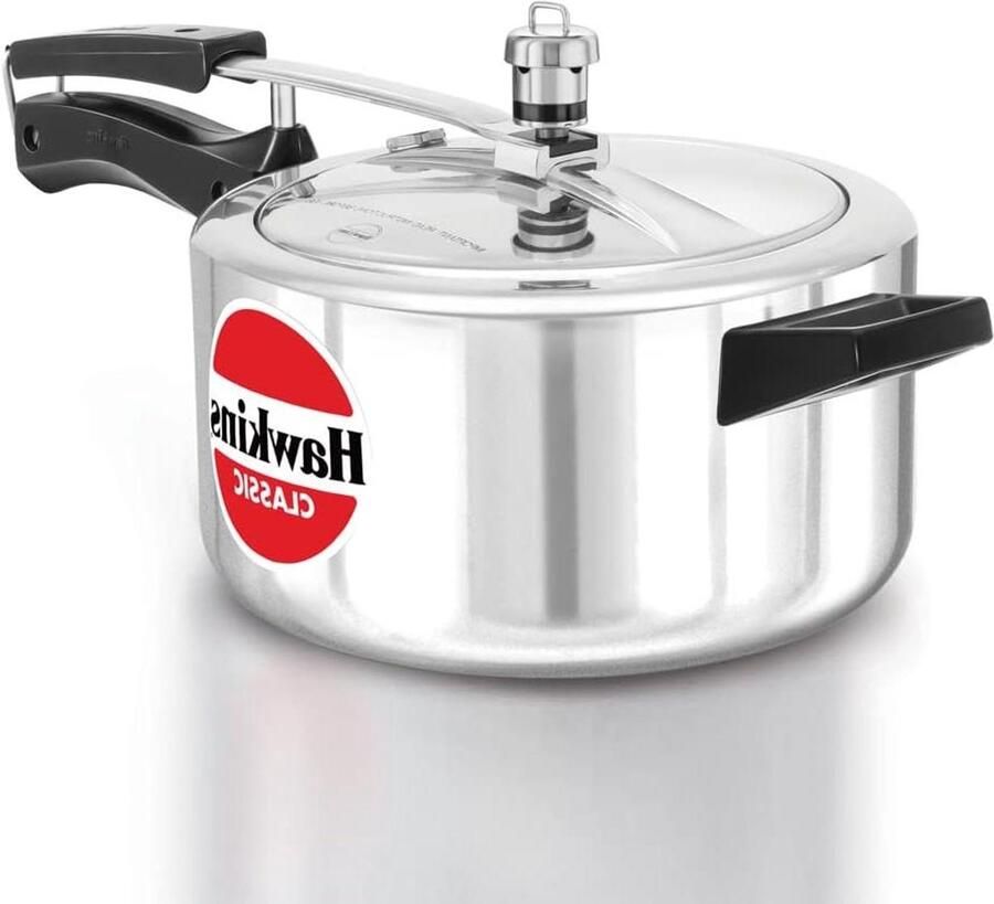 Snelkookpan Drukpan Aluminium Snel Koken Veiligheidsdeksel 4 Liter Zilverkleurig
