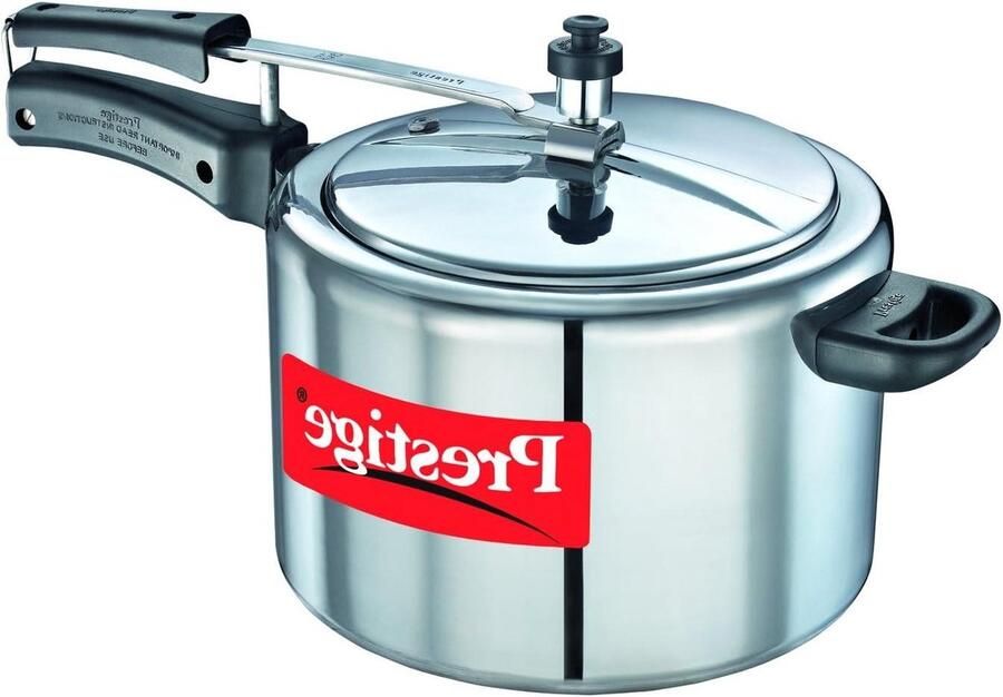 Snelkookpan Drukpan Aluminium Sneller Koken Voedingsstoffen Behoud 10 Liter Zilver