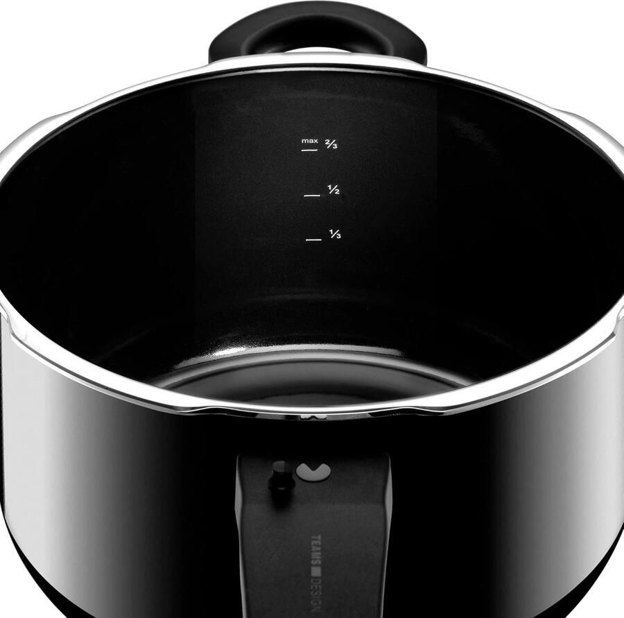 Snelkookpan Drukpan Snelkook Gezond Koken 3 Kookstanden 65 Liter Zwart