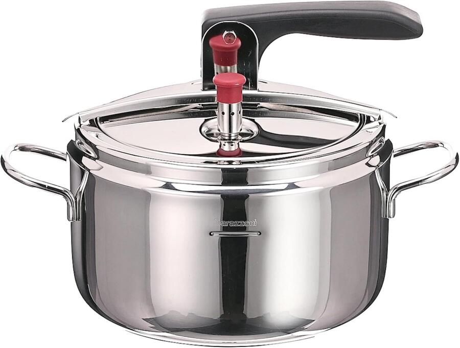 Snelkookpan Drukpan Gezond Koken Roestvrij Staal 5 Liter Zilver