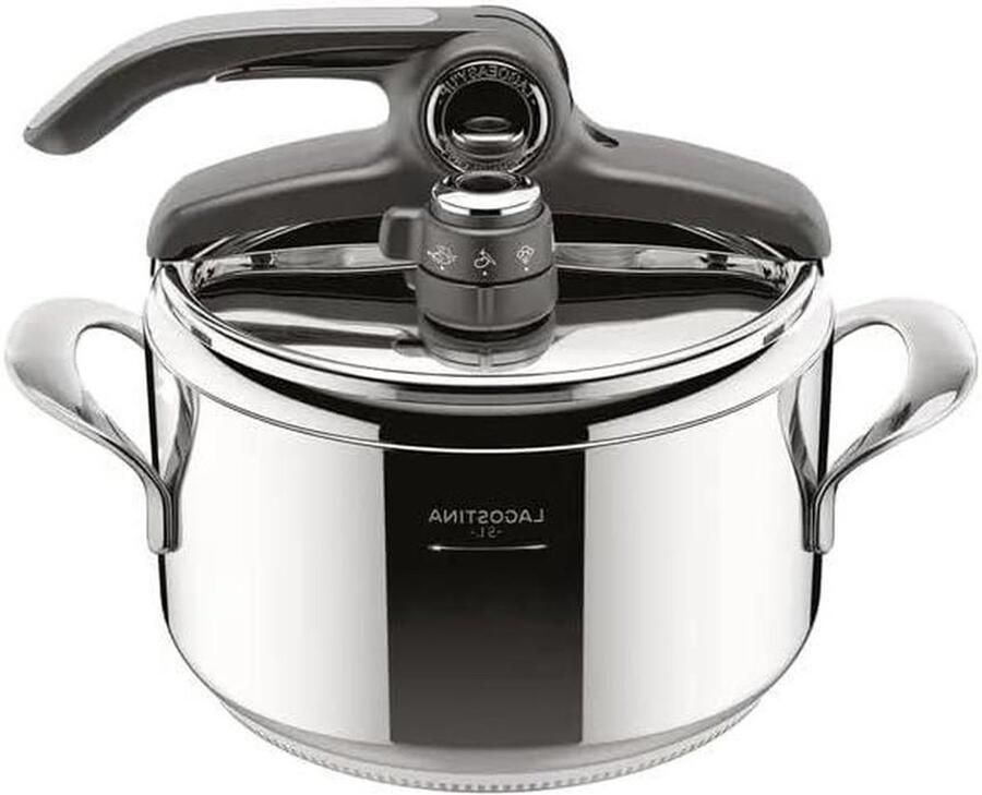 Snelkookpan Drukpan Gezond Koken Twee-drukventiel 5 Liter Staal