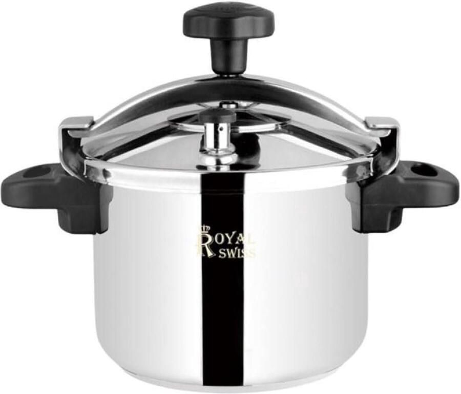 Snelkookpan Drukpan Keukenpan Snel Koken Veiligheidsventiel Deksel 10 Liter Zilver