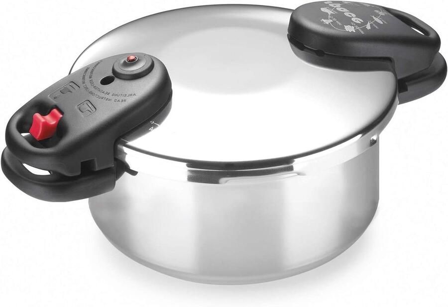 Snelkookpan Drukpan Kookpan Snel Koken Ruimtebesparende Handgrepen 25 Liter Metaalkleur