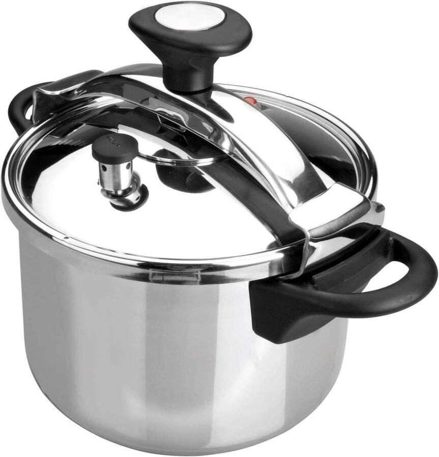 Snelkookpan Drukpan Kookpan Snel Koken Sandwich Bodem 12 L Metallic
