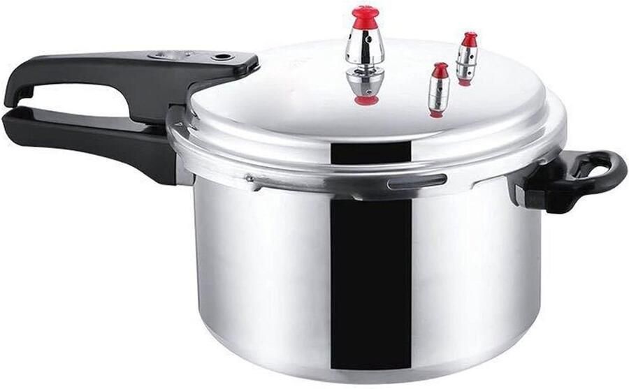 Snelkookpan Drukpan Kookpot Snel Koken Veiligheidsfuncties 4L 20cm Zilver