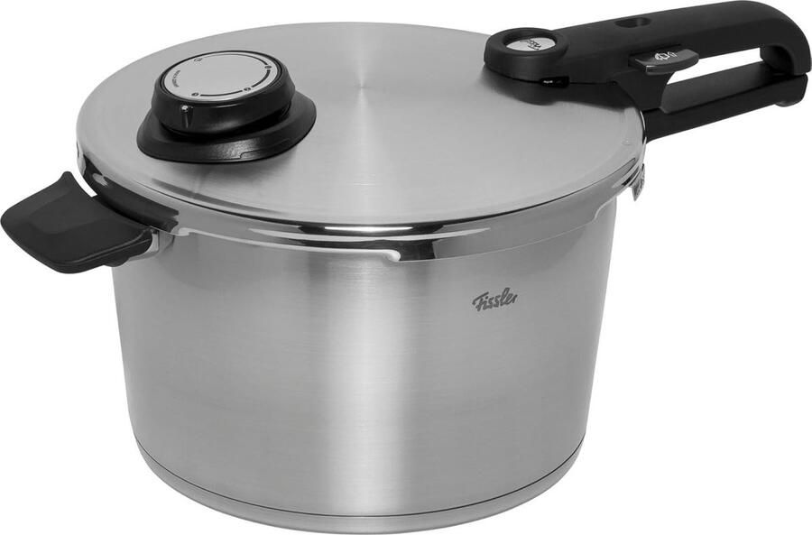 Snelkookpan Drukpan Pan Gezond Koken 4 Kookstanden 8 Liter Zilverkleurig
