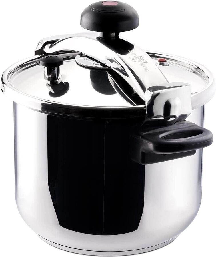 Snelkookpan Drukpan RVS Snel Koken Roestvrij Staal 10 Liter Zilver