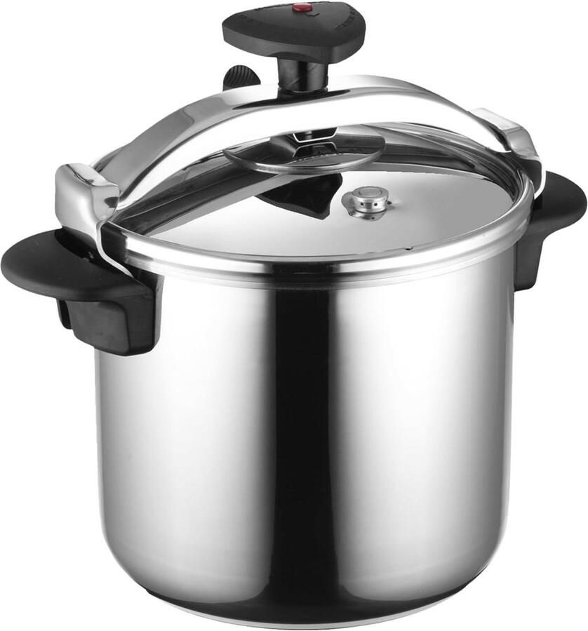 Snelkookpan Drukpan Snel Koken 3 Veiligheidssystemen 10 Liter RVS