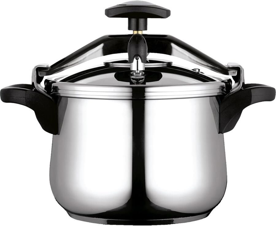 Snelkookpan Drukpan Snel Koken 3 Veiligheidssystemen 6 Liter Metaal