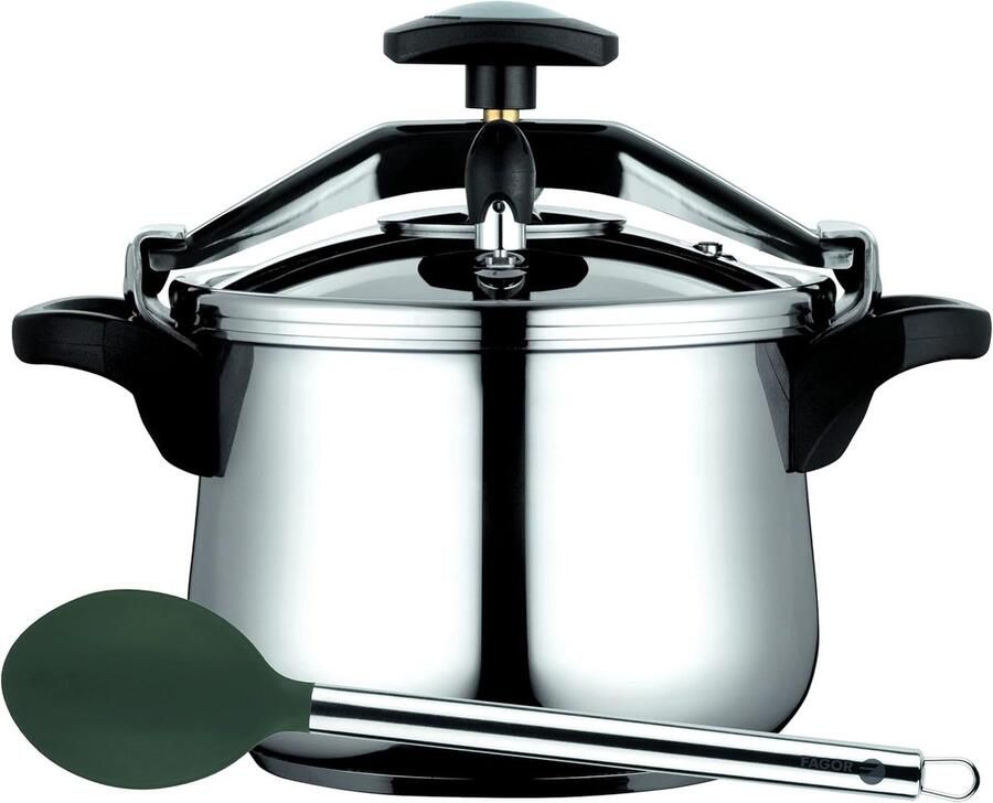 Snelkookpan Drukpan Snel Koken 3 Veiligheidssystemen 6 Liter Roestvrij staal