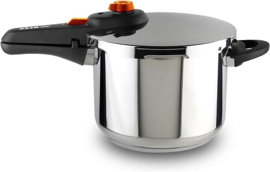 Snelkookpan Drukpan Snel Koken 5 Veiligheidssystemen 6 Liter Metaalkleur
