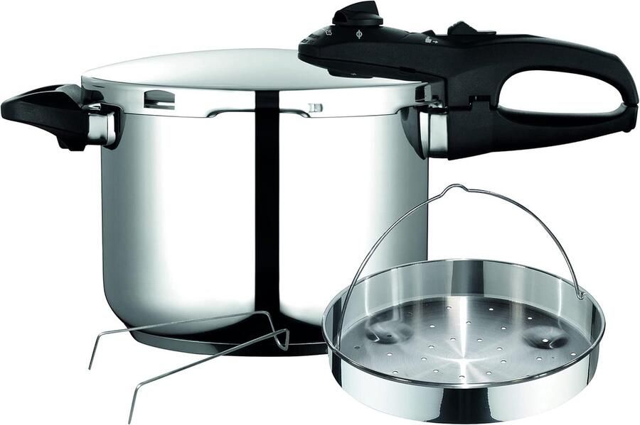 Snelkookpan Drukpan Snel Koken 5 Veiligheidssystemen 6 Liter Roestvrij staal