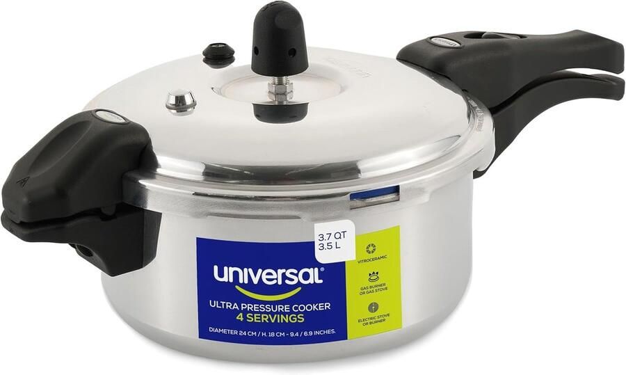 Snelkookpan Drukpan Snel Koken 6 Veiligheidssystemen 4 Porties Zilver