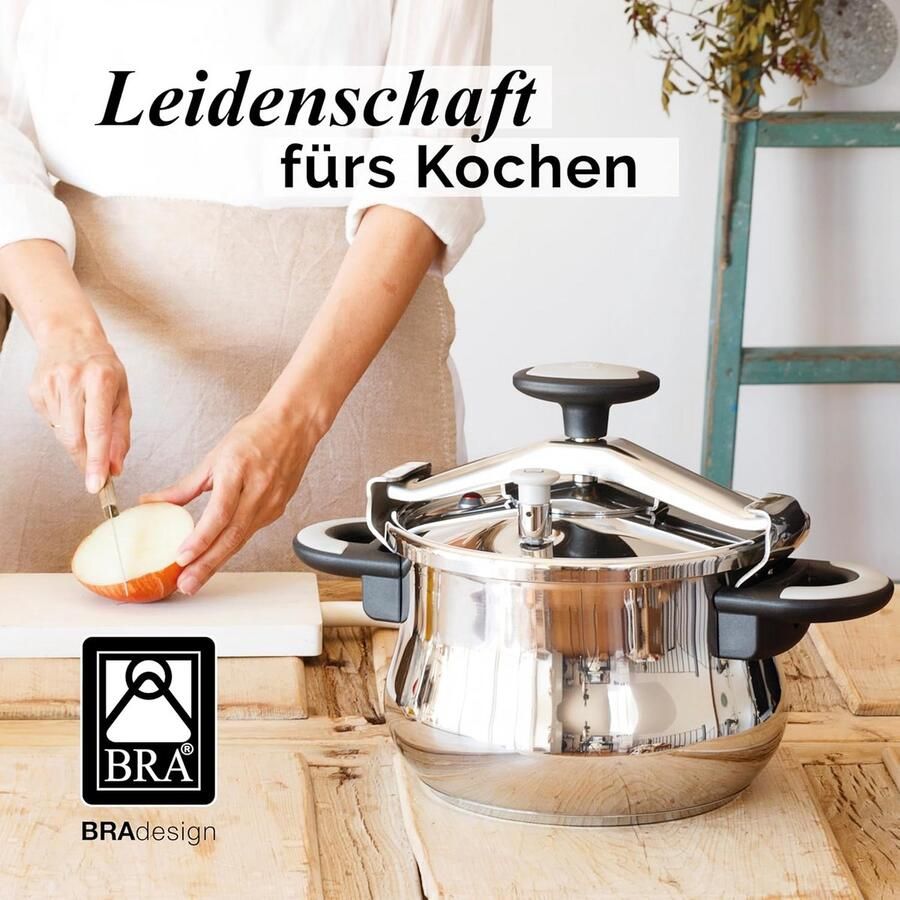 Snelkookpan Drukpan Snel Koken Bespaart Tijd Energie 6 Liter Zilver