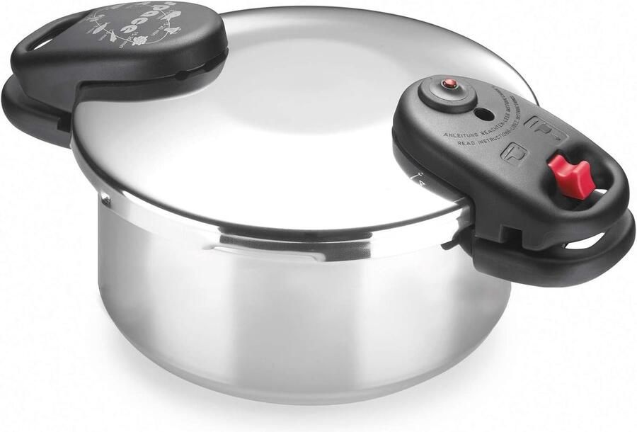 Snelkookpan Drukpan Snel Koken Drievoudig Veiligheidssysteem 25 Liter Metaalkleur