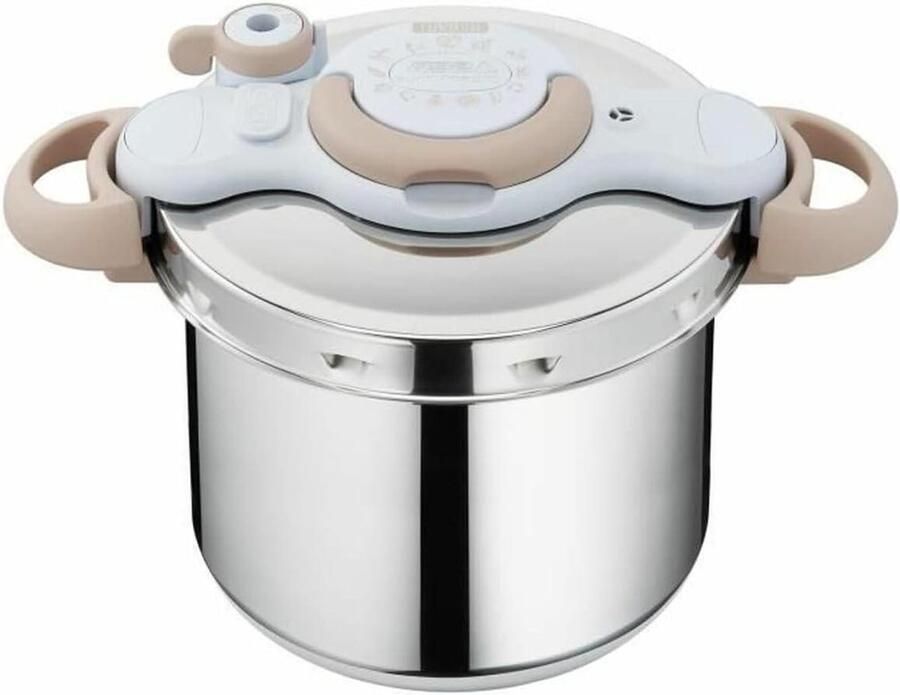 Snelkookpan Drukpan Snel Koken Eénhandig Openen 9 Liter Zilver