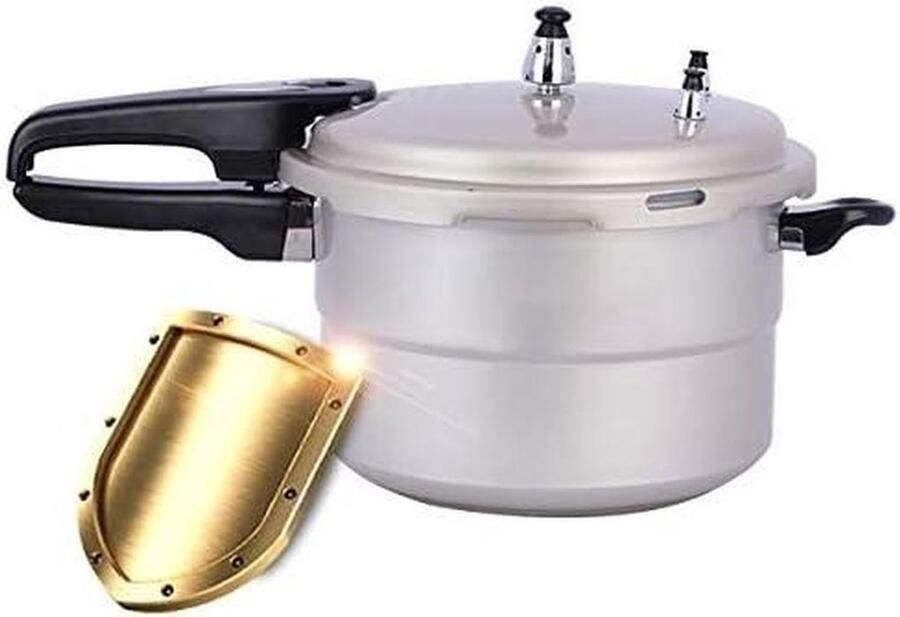Snelkookpan Drukpan Snel Koken Grote Capaciteit 22cm Aluminiumkleurig