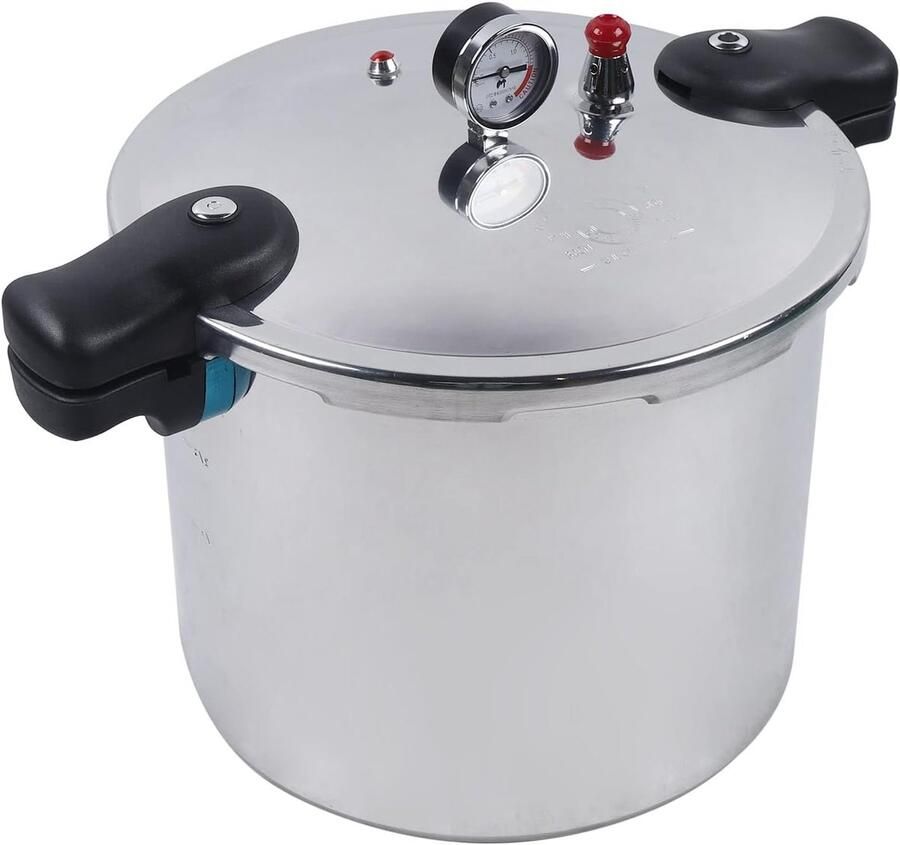 Snelkookpan Drukpan Snel Koken Grote Inhoud 22 Liter Zilver