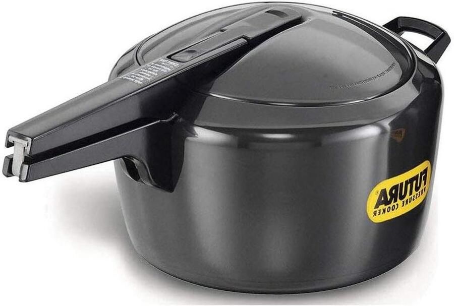Snelkookpan Drukpan Snel Koken Hard Geanodiseerd 5 Liter Zwart