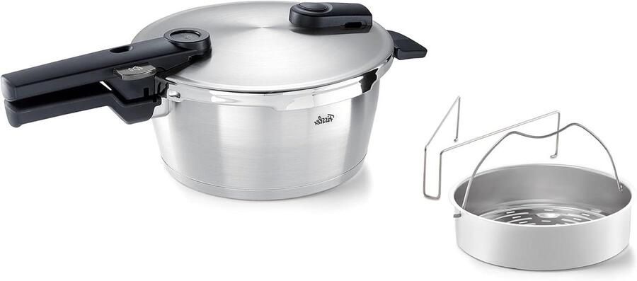 Snelkookpan Drukpan Snel Koken Made in Germany 2.5 Liter Zilver