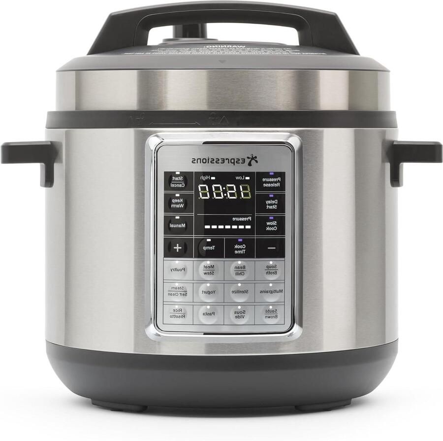 Snelkookpan Drukpan Snel Koken Met Sous-Vide 5.7 Liter Roestvrij staal