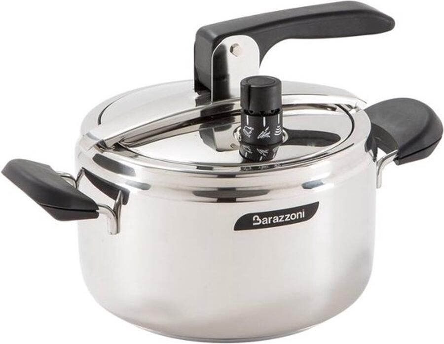 Snelkookpan Drukpan Snel Koken Roestvrij Staal 18 10 7 Liter 22 cm Staal