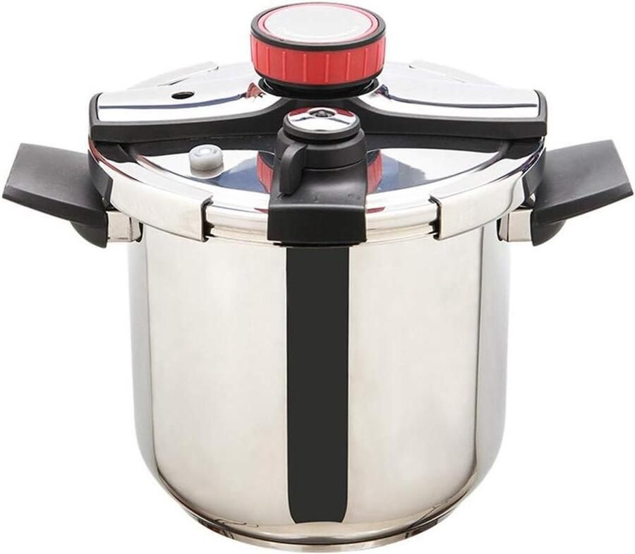 Snelkookpan Drukpan Snel Koken Roestvrij Staal 6 Liter Zilver