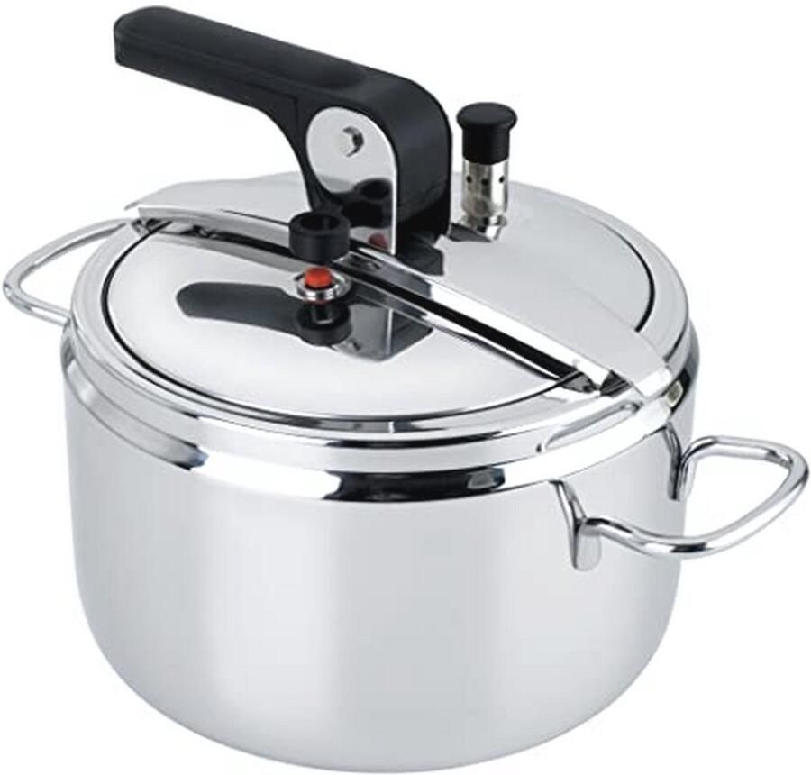 Snelkookpan Drukpan Snel Koken Roestvrij Staal 7 Liter Zilver