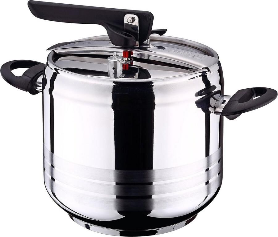 Snelkookpan Drukpan Snel Koken Veiligheidssysteem 7 Liter Zilver