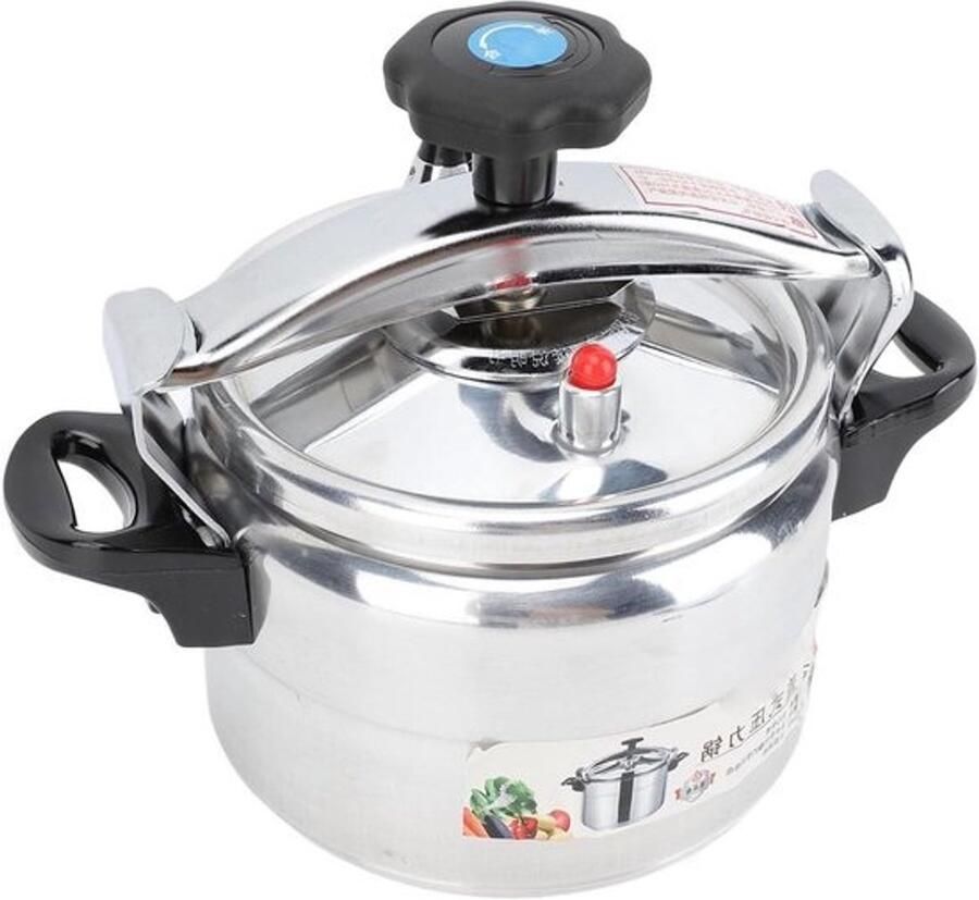 Snelkookpan Drukpan Snel Koken Verdikte Aluminiumlegering 4 Liter Zilver