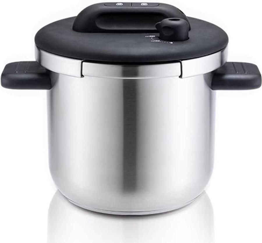 Snelkookpan Drukpan Snel Koken Verstelbare Druk 7 Liter Zilver