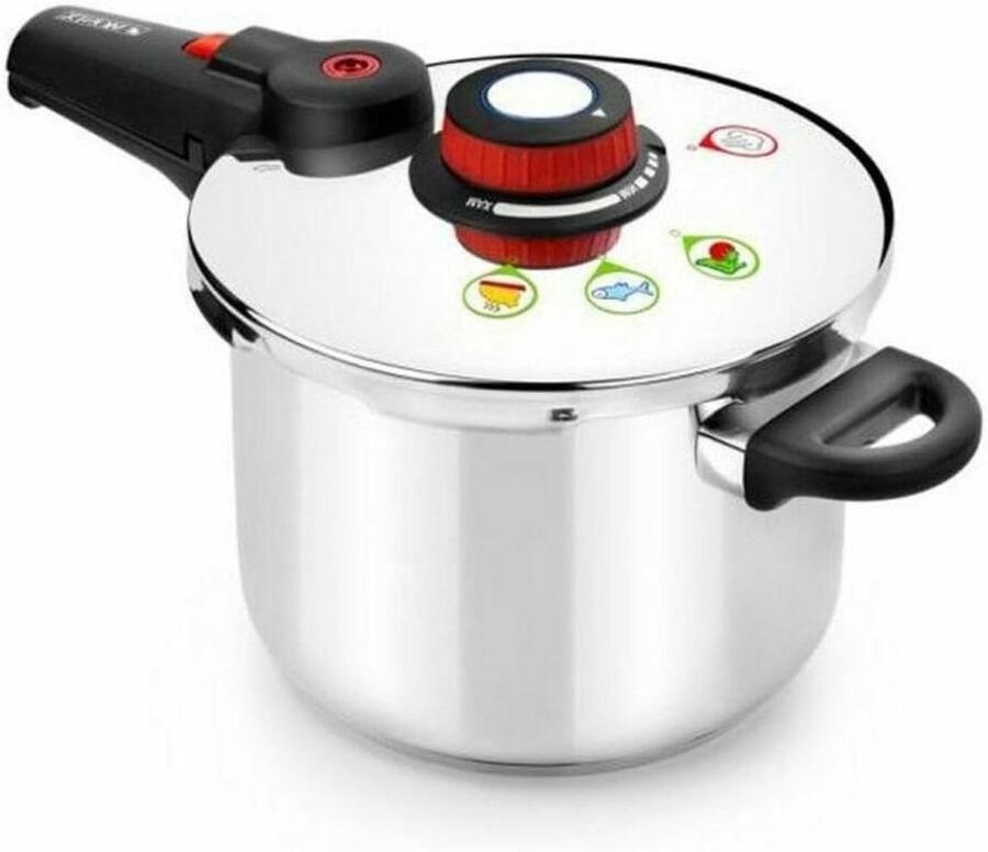 Snelkookpan Drukpan Snel Koken Vier veiligheidssystemen 4 Liter Zilver
