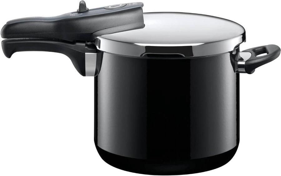 Snelkookpan Drukpan Gezond Koken 3 Kookstanden 65 Liter Zwart